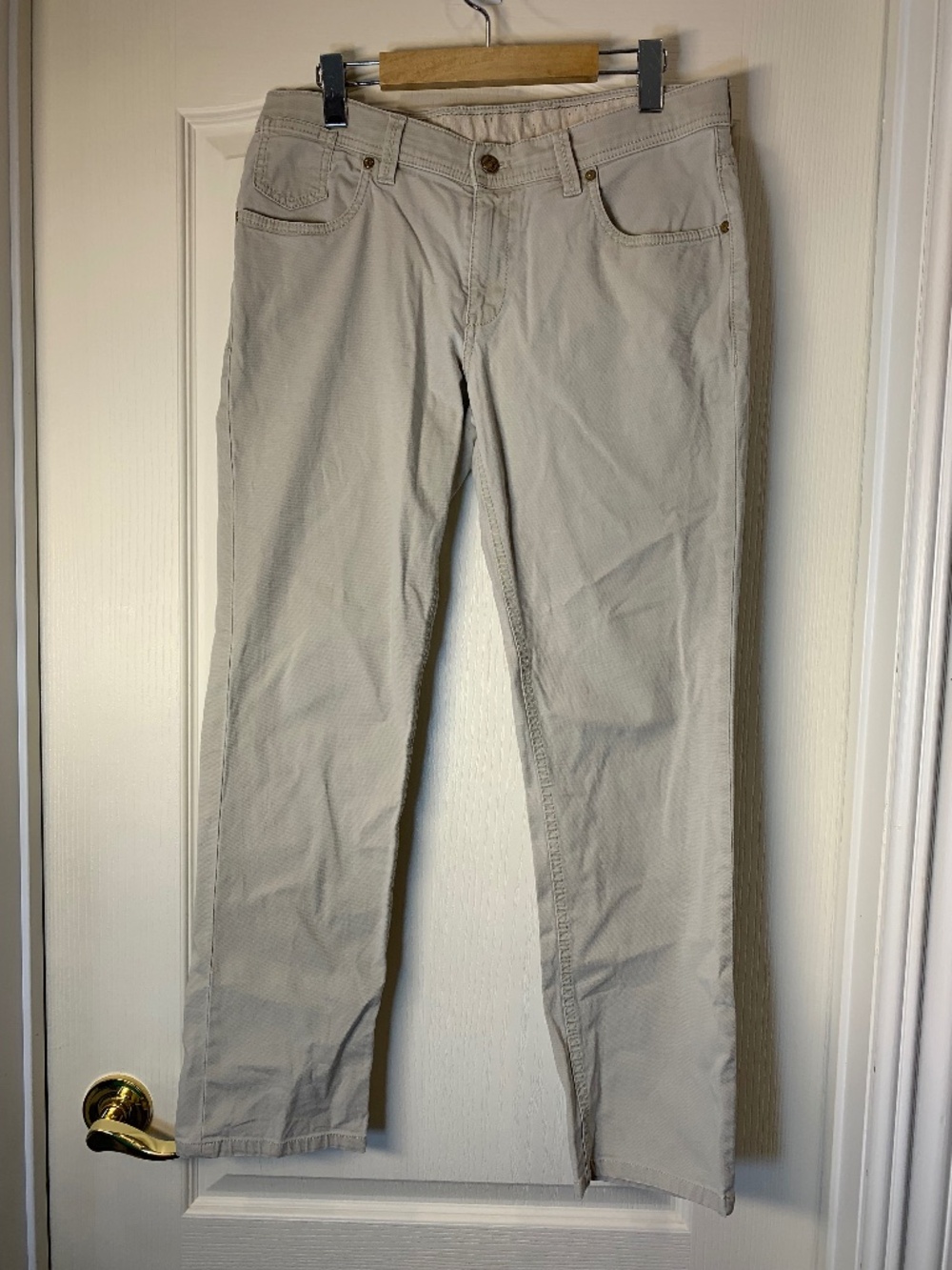HILTL Men’s Cream Beige Pants EU 48 US 32 Premium German Trousers Pockets